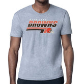 Cleveland Browns Starter Logo Push Graphic T-Shirt Heather Gray