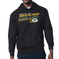 Green Bay Packers Starter Logo Push Graphic Hoodie Black