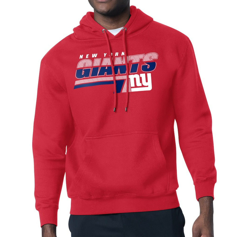 New York Giants Starter Logo Push Graphic Hoodie Red