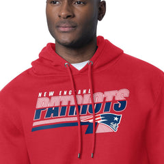 New England Patriots Starter Logo Push Graphic Hoodie Red
