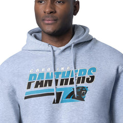 Carolina Panthers Starter Logo Push Graphic Hoodie Heather Gray