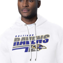 Baltimore Ravens Starter Logo Push Graphic Hoodie White