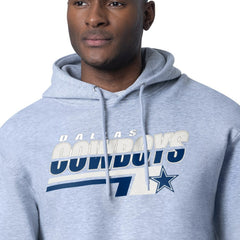 Dallas Cowboys Starter Logo Push Graphic Hoodie Gray