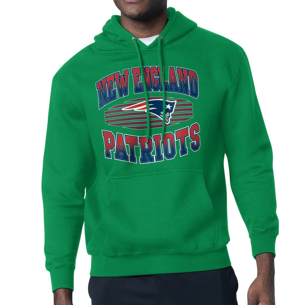 New England Patriots Starter Team Grit Graphic Hoodie Kelly Green