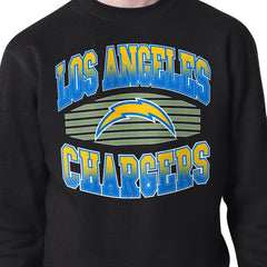 Los Angeles Chargers Starter Team Grit Graphic Fleece Pullover Sweatshirt Black