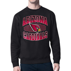 Arizona Cardinals Starter Team Grit Graphic Fleece Pullover Sweatshirt Black