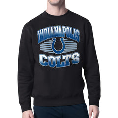 Indianapolis Colts Starter Team Grit Graphic Fleece Pullover Sweatshirt Black