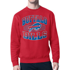 Buffalo Bills Starter Team Grit Graphic Fleece Pullover Sweatshirt Red