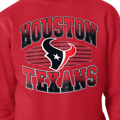 Houston Texans Starter Team Grit Graphic Fleece Pullover Sweatshirt Red