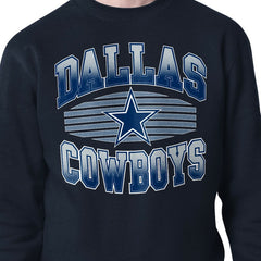 Dallas Cowboys Starter Team Grit Graphic Fleece Pullover Sweatshirt Navy