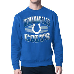 Indianapolis Colts Starter Team Grit Graphic Fleece Pullover Sweatshirt Royal