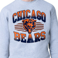 Chicago Bears Starter Team Grit Graphic Fleece Pullover Sweatshirt Heather Gray
