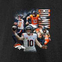 Bo Nix Denver Broncos Notorious Graphic T-Shirt Black