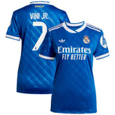 Vinicius Junior Real Madrid Women's 2025/26 Third Replica Player Jersey Blue - Adidas