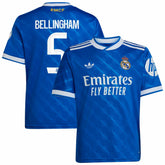 Jude Bellingham Real Madrid Youth 2025/26 Third Replica Player Jersey Blue - Adidas