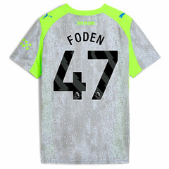Manchester City Youth 2025/26 Third Replica Jersey Green/Neon Green - Puma Discount