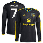 Mason Mount Manchester United 2025/26 Third Replica Long Sleeve Player Jersey Black - Adidas sale