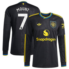 Mason Mount Manchester United 2025/26 Third Replica Long Sleeve Player Jersey Black - Adidas sale