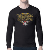Pittsburgh Pirates Starter Team Track Graphic Long Sleeve T-Shirt - Black - MLB Online