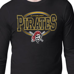 Pittsburgh Pirates Starter Team Track Graphic Long Sleeve T-Shirt - Black - MLB Online