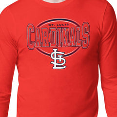 St. Louis Cardinals Starter Team Track Graphic Long Sleeve T-Shirt - Red - MLB Discount