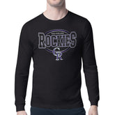 Colorado Rockies Starter Team Track Graphic Long Sleeve T-Shirt - Black - MLB Online