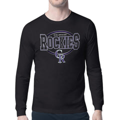 Colorado Rockies Starter Team Track Graphic Long Sleeve T-Shirt - Black - MLB Online