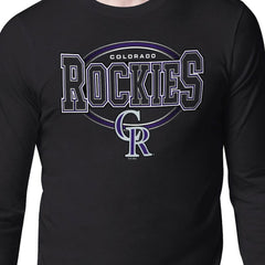 Colorado Rockies Starter Team Track Graphic Long Sleeve T-Shirt - Black - MLB Online