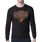 Baltimore Orioles Starter Team Track Graphic Long Sleeve T-Shirt - Black - MLB Discount