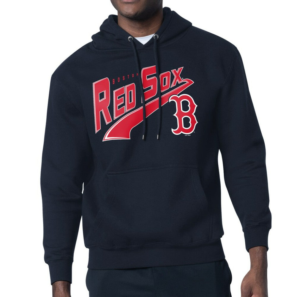 Boston Red Sox Starter Modern Tailsweep Fleece Tri-Blend Pullover Hoodie - Navy - MLB Online