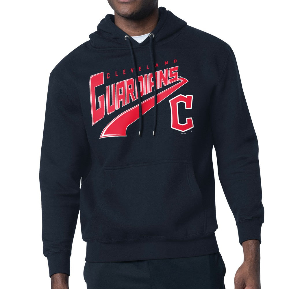 Cleveland Guardians Starter Modern Tailsweep Fleece Tri-Blend Pullover Hoodie - Navy - MLB Online