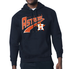 Houston Astros Starter Modern Tailsweep Fleece Tri-Blend Pullover Hoodie - Navy - MLB Lifestyle