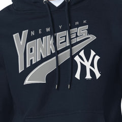 New York Yankees Starter Modern Tailsweep Fleece Tri-Blend Pullover Hoodie - Navy - MLB Discount
