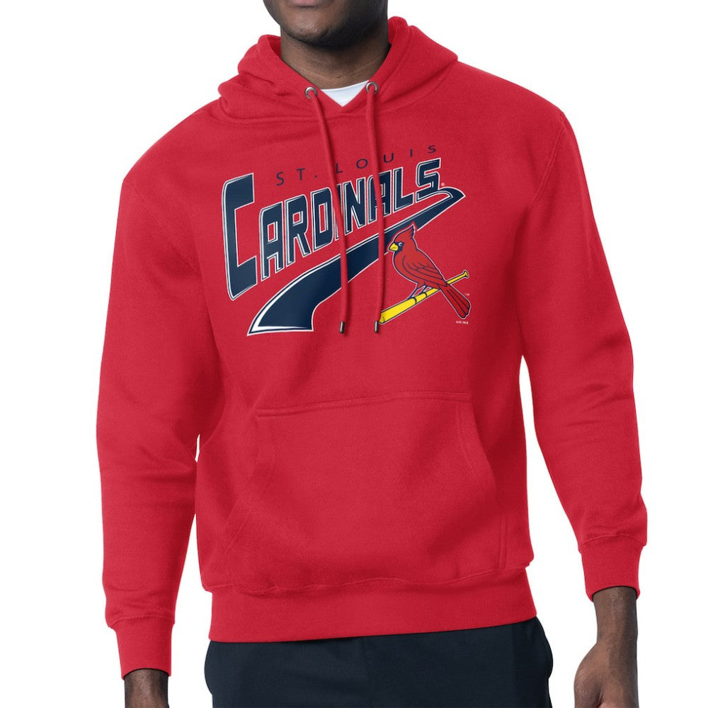 St. Louis Cardinals Starter Modern Tailsweep Fleece Tri-Blend Pullover Hoodie - Red - MLB Online