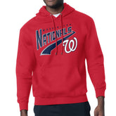 Washington Nationals Starter Modern Tailsweep Fleece Tri-Blend Pullover Hoodie - Red - MLB Sale