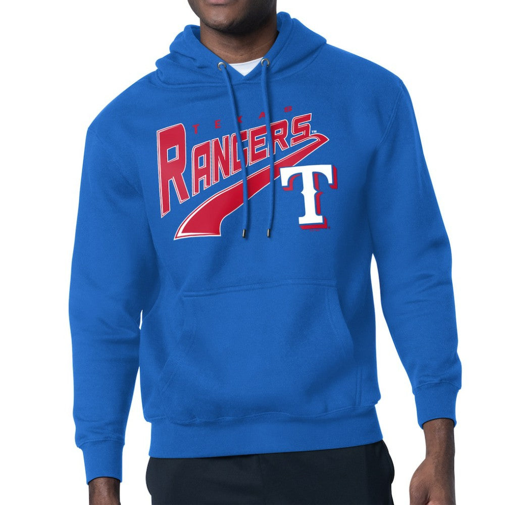 Texas Rangers Starter Modern Tailsweep Fleece Tri-Blend Pullover Hoodie - Royal - MLB Sale