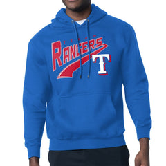 Texas Rangers Starter Modern Tailsweep Fleece Tri-Blend Pullover Hoodie - Royal - MLB Sale