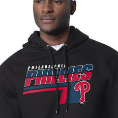Philadelphia Phillies Starter Logo Push Graphic Hoodie - Black - MLB Sale
