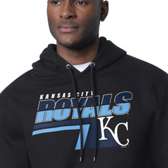 Kansas City Royals Starter Logo Push Graphic Hoodie - Black - MLB Lifestyle