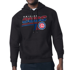 Chicago Cubs Starter Logo Push Graphic Hoodie - Black - MLB Lifestyle