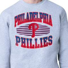 Philadelphia Phillies Starter Team Grit Graphic Fleece Pullover Sweatshirt - Heather Gray - MLB Online