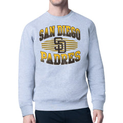San Diego Padres Starter Team Grit Graphic Fleece Pullover Sweatshirt - Heather Gray - MLB Sale