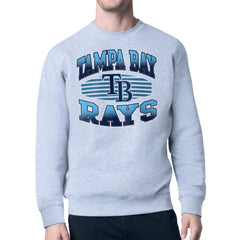Tampa Bay Rays Starter Team Grit Graphic Fleece Pullover Sweatshirt - Heather Gray - MLB Sale