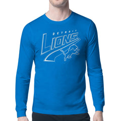 Detroit Lions Starter Modern Tailsweep Graphic Long Sleeve T-Shirt Blue