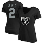 Fanatics Ashton Jeanty Las Vegas Raiders Women's Plus Size Name & Number T-Shirt Black