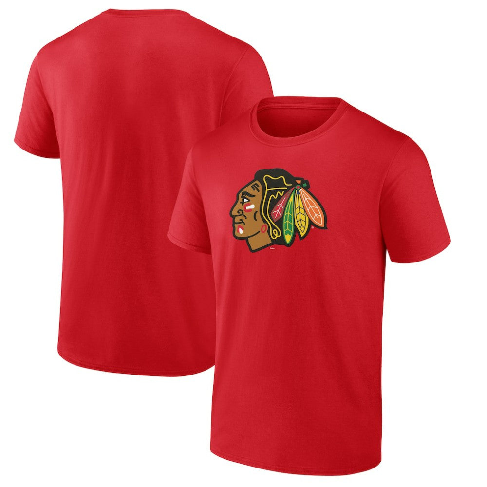 Chicago Blackhawks Primary Logo T-Shirt - Red - NHL 203353766