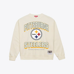 Mitchell & Ness Pittsburgh Steelers Women's Tonal Arch Sweatshirt Cream
