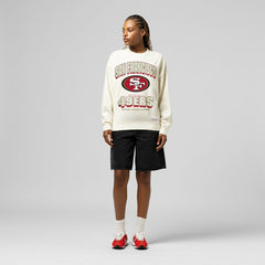 Mitchell & Ness San Francisco 49ers Women's Tonal Arch Sweatshirt Cream