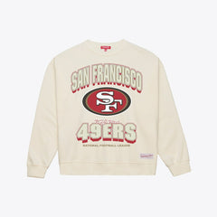 Mitchell & Ness San Francisco 49ers Women's Tonal Arch Sweatshirt Cream