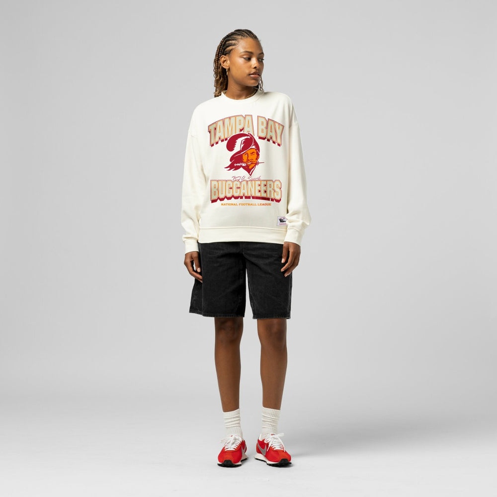 Mitchell & Ness Tampa Bay Buccaneers Women's Tonal Arch Sweatshirt Cream